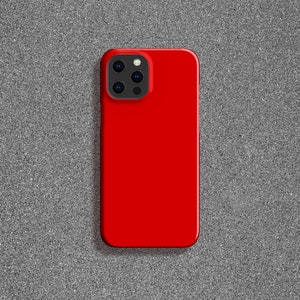 Rosso Corsa Phone Case Ferrari Red - For Apple iPhone 16 Pro Max 16e MagSafe iPhone 15 Pro iPhone 14 Plus 13 Pro 12 11 XR XS 8 Racing Solid