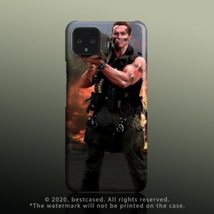 Arnold Schwarzenegger Phone Case For Google Pixel 5 Case 4 XL, Google Pixel 4 4a Commando Bazooka Funny Rocket Launcher Men's Gifts Badass zdjęcie 2