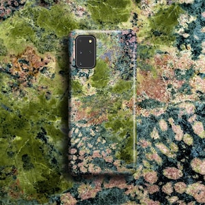Rosa Grün Granit Handyhülle -Für Samsung Galaxy S26 Ultra S25 Plus S24 S23 S22 S21 S20 FE Hinweis 20 Marble