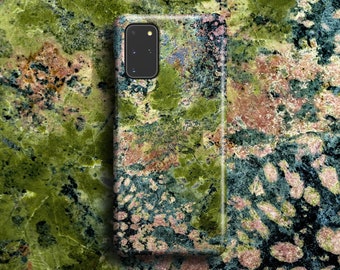 Pink Green Granite Phone Case -For Samsung Galaxy S26 Ultra S25 Plus S24 S23 S22 S21 S20 FE Note 20 Marble