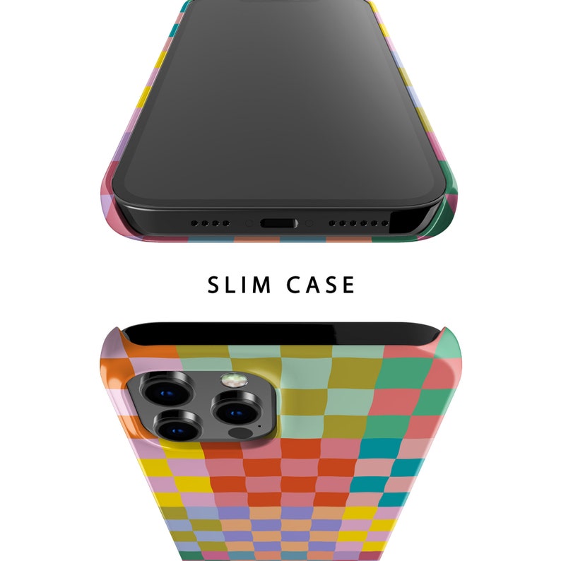 Happy Colorful Checkerboard Phone Case For Apple iPhone 15 Pro Max MagSafe iPhone 14 Pro Max 13 Pro Max SE mini 12 XR 11 XS image 4