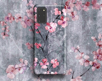 Cherry Blossom Slate Phone Case - For Samsung Galaxy S24 Ultra S23 Plus S22 S21 S20 FE S10 Note 20 Ultra 10 S10e A52 Sakura Flower Floral