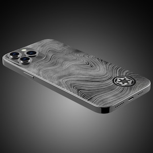 Beskar Skin Imperial Silver Edition - For Apple iPhone 13 Pro Max, Star iPhone 12 Pro Max, iPhone 12 mini, iPhone 11 Wrap Decal Sticker Wars