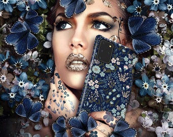 Night Garden Wild Flower Phone Case - For Samsung Galaxy S26 Ultra S25 Plus S24 S23 S22 S21 S20 FE Note 20