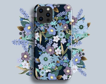 Jardin Bleu Wild Flowers Phone Case - For iPhone 15 Pro Max MagSafe iPhone 14 Pro Max iPhone 13 mini iPhone 12 11 Pro XR 8 7 6s X SE Floral