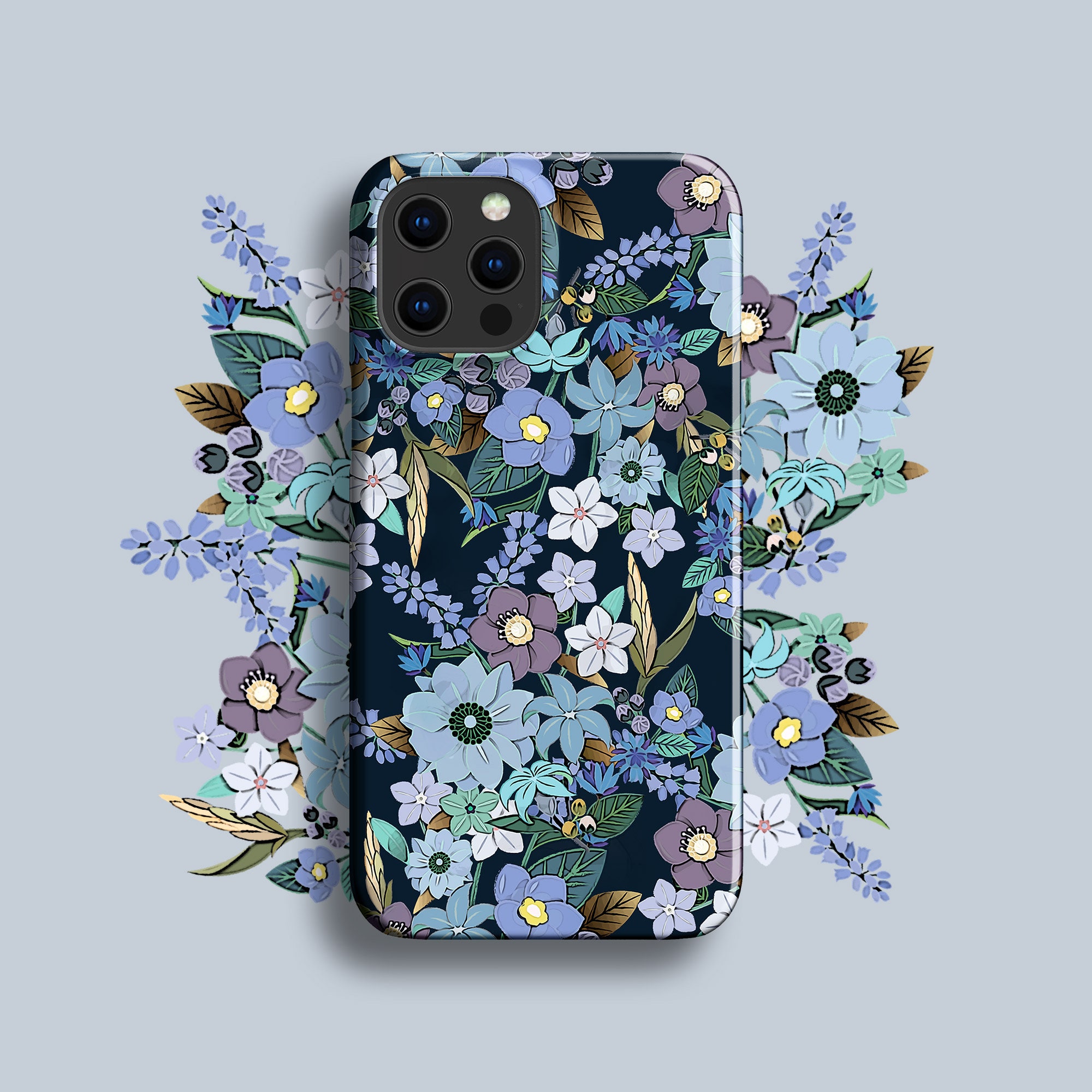 Jardin Bleu Wild Flowers Phone Case - for iPhone 16 Pro Max Jardin Bleu Wild Flowers Phone Case - for iPhone 16 Pro Max