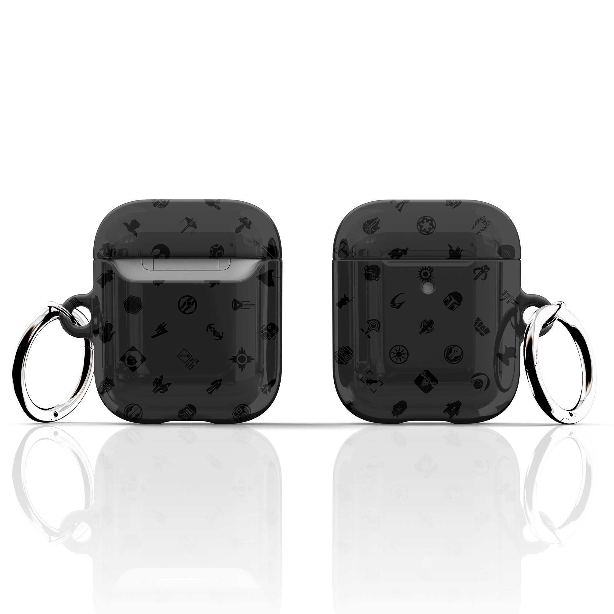Far Far Away Icons Black Airpods Case - for Apple Airpods 1 2 3 4