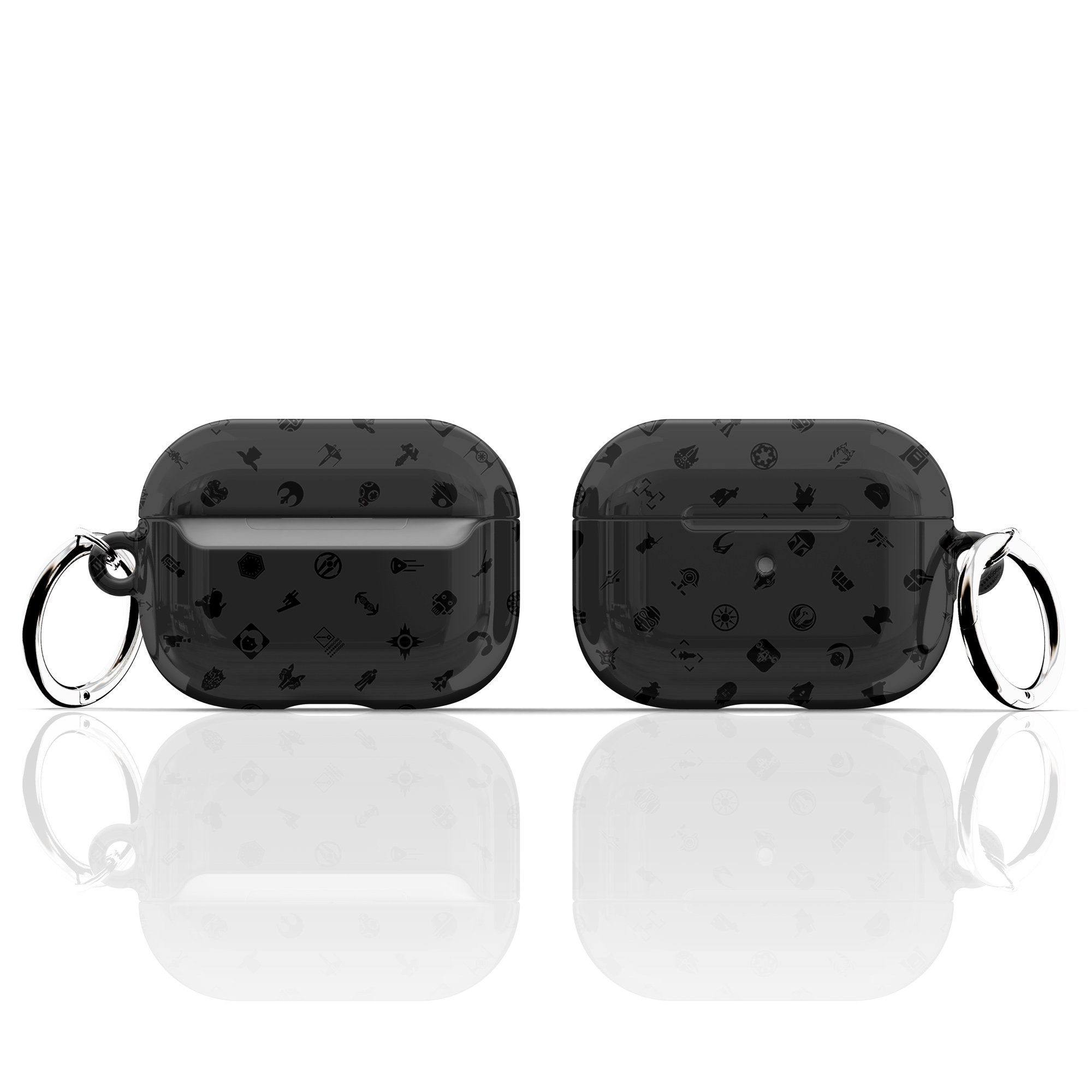 Far Far Away Icons Black Airpods Case - for Apple Airpods 1 2 3 4