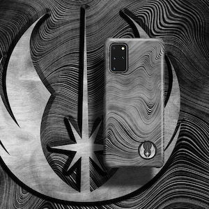 Jedi Order Beskar Phone Case Silver Edition - For Samsung Galaxy S24 Ultra S23 Plus S22 Star S21 S20 FE S10 Note 20 S10e A52 A72 Men Wars