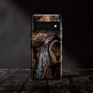 Wood Effect Phone Case | For Google Pixel 9 Pro XL 9a, Pixel 8 Pro, Pixel 7 Pro, Pixel 6 Pro, Pixel 5 4 XL, Pixel 4a 5G, 3A, 3, 2 Men&#39;s Gift