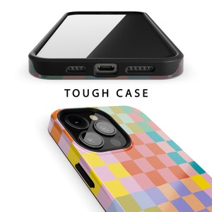 Happy Colorful Checkerboard Phone Case For Apple iPhone 15 Pro Max MagSafe iPhone 14 Pro Max 13 Pro Max SE mini 12 XR 11 XS image 7