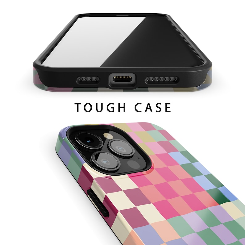 Designer Colorful Checkerboard Phone Case For Apple iPhone 15 Pro Max MagSafe iPhone 14 Pro Max 13 Pro Max SE mini XR 12 11 XS Floral image 8