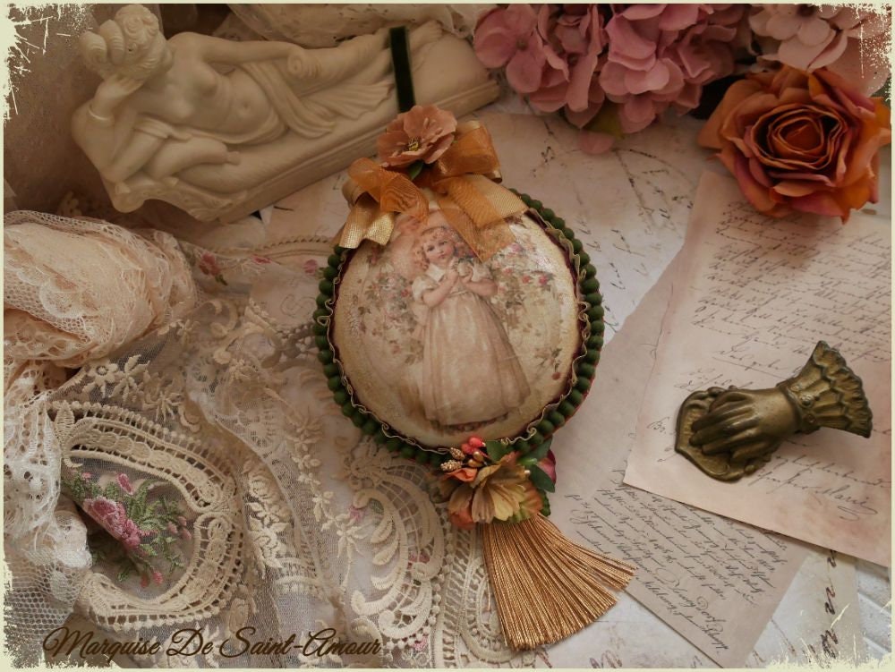 Boule de Décoration à Suspendre Style Vintage Petite Fille Modèle, Ornement Suspendre, Pour Chambre 