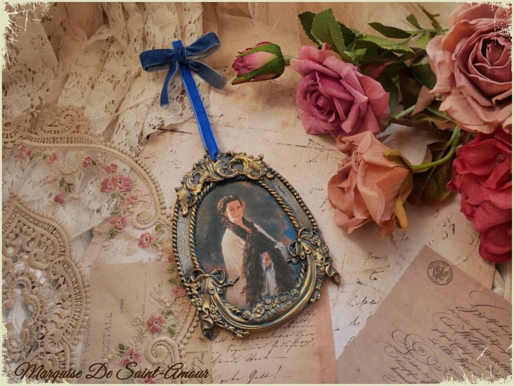 Tableau de Style Vintage avec Illustration d'élisabeth Wittelsbach, Sissi Impératrice , Décoration M