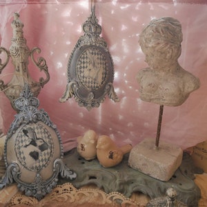 Victorian Style White Rabbit Hanging Decoration, Vintage Shabby-chic ...