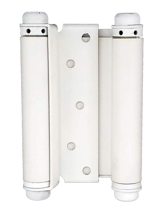 Double Action Spring Hinge 6 Inch White Prime Cafe Door Etsy