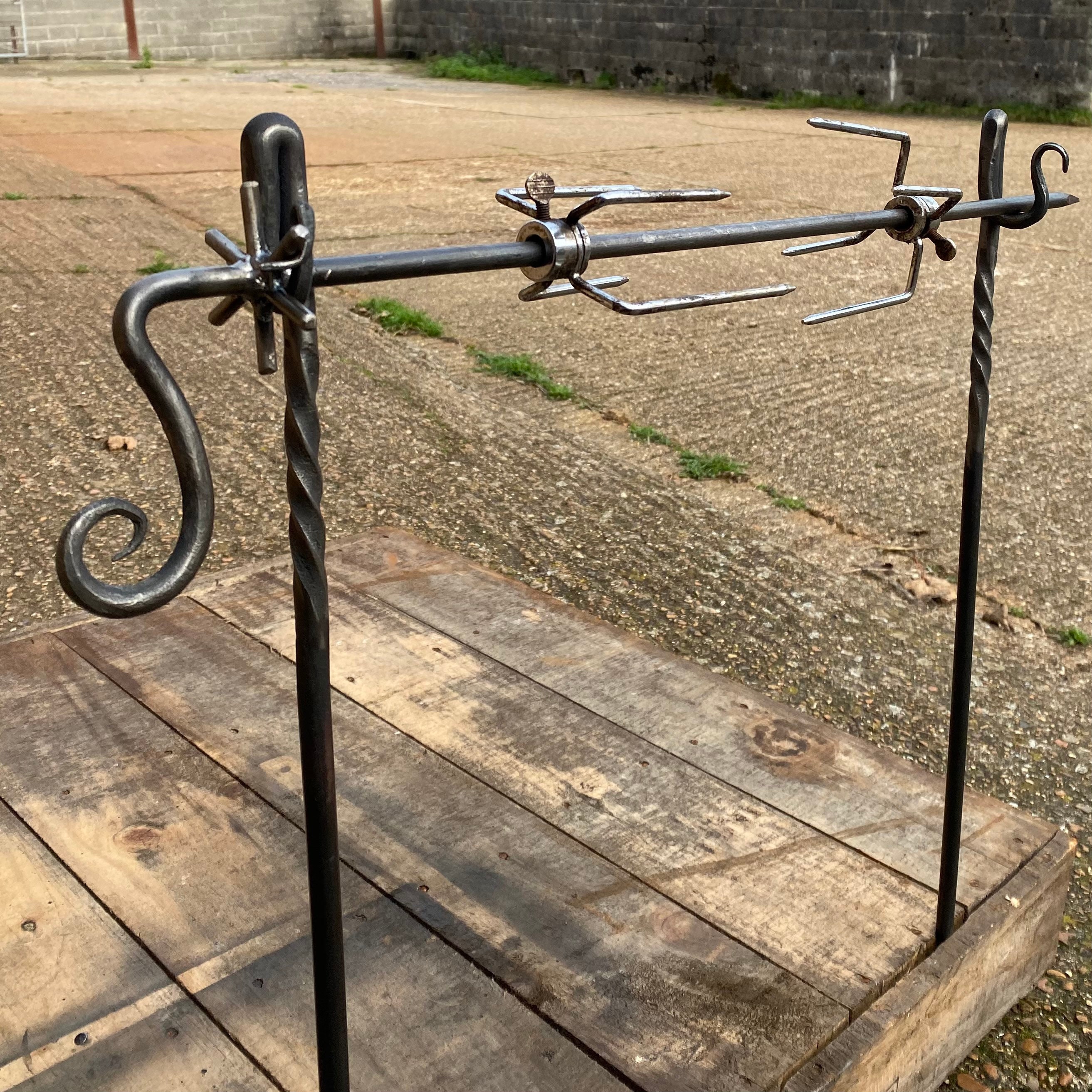 Hand Forged Camp Set With Frypan, Spider, Trivet and Gridiron 