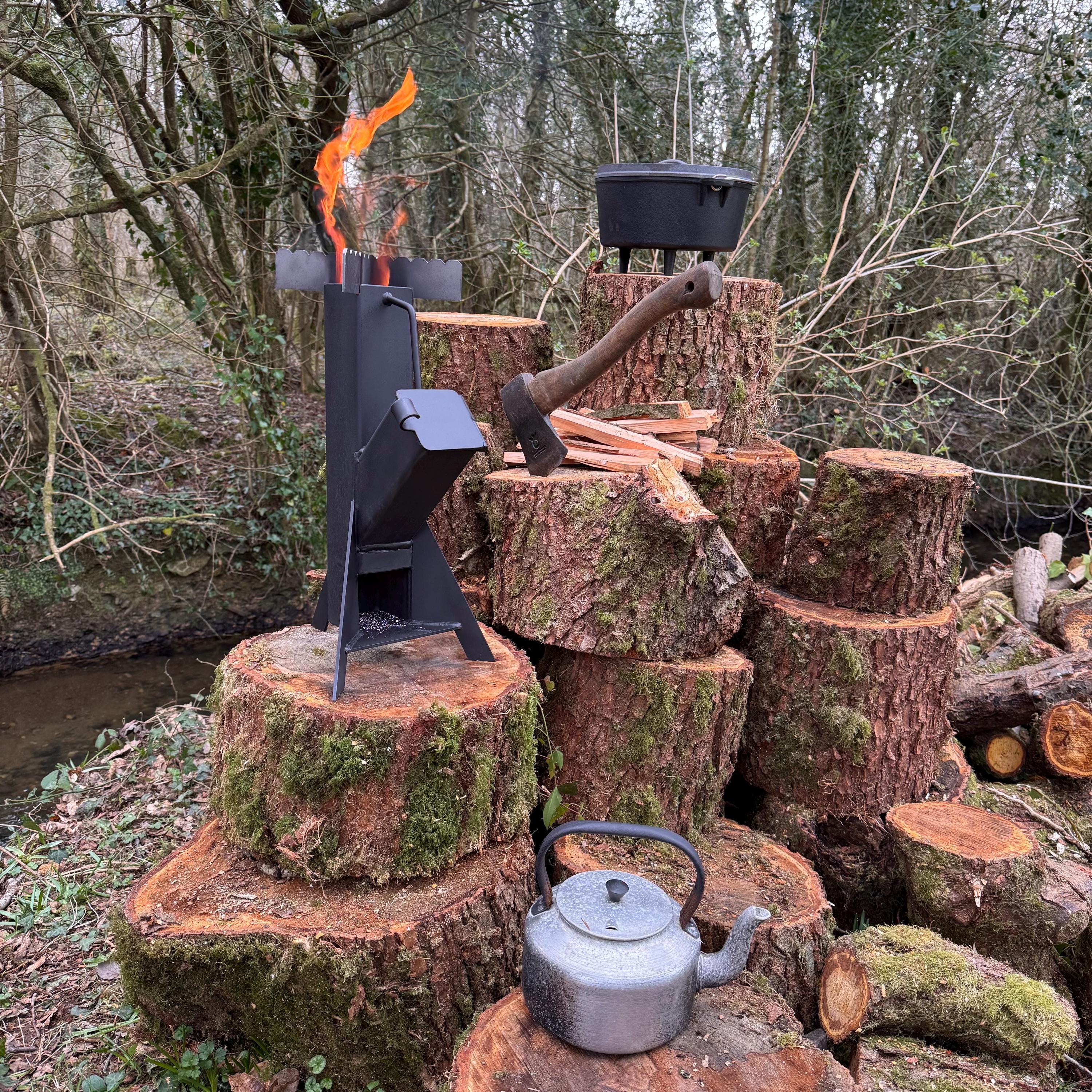 Rocket Stove - A Wood Fired Portable Camp Stove. - Etsy
