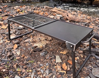 Base dobrável para acampamento