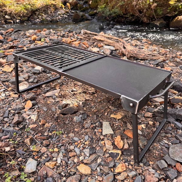 Parrilla plegable para campamento base