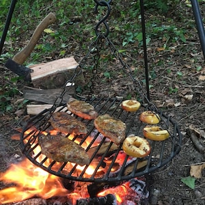 Campfire Cooking Hanging Grill for Tripods