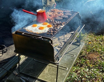 Wilderness Fire Pit with Grill and Pot Hangers