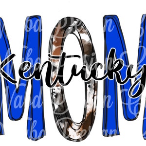 KY mom cow print PNG