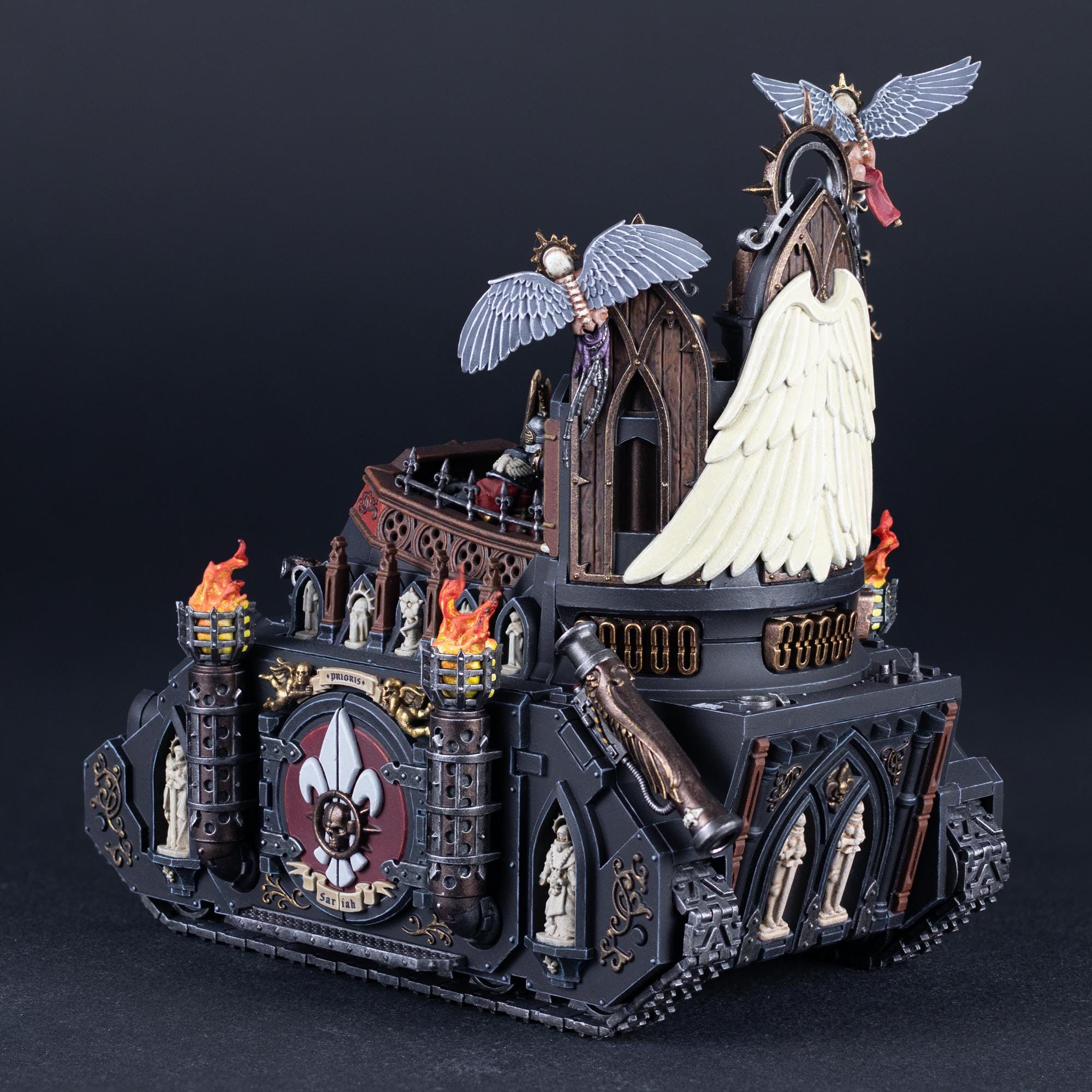 Hand Painted Exorcist Tank Adepta Sororitas Warhammer 40k Box-art