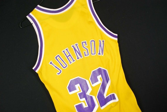 magic johnson champion jersey