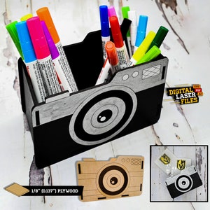 Old School Camera SVG + Ai Laser Cut Files -- INSTANT DOWNLOAD