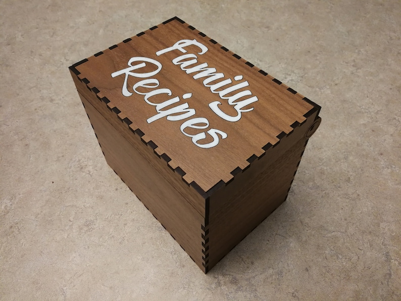 Recipe Box SVG Ai Laser Cut Files INSTANT DOWNLOAD image 5