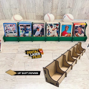 6 Tray Card Deck Display SVG + File Ai Laser Cut - DOWNLOAD IMMEDIATO