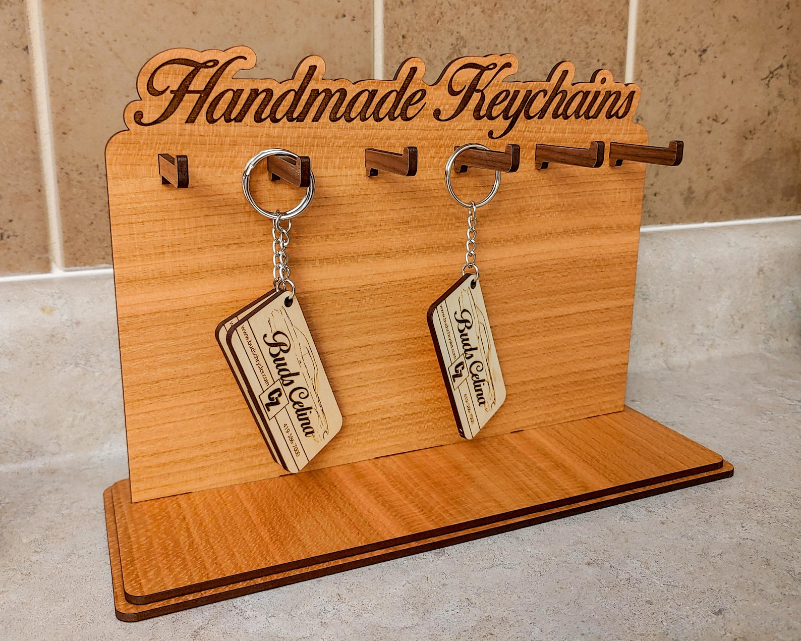 Keychain Stand SVG Ai Laser Cut Files INSTANT DOWNLOAD Etsy Australia