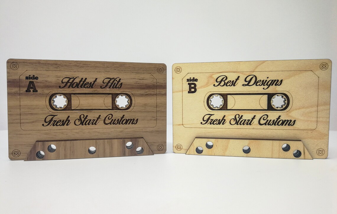 3D Cassette Tape SVG Ai Laser Cut Files INSTANT DOWNLOAD Etsy