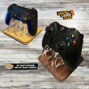 Floating Controller Stand SVG + Ai Laser Cut Files -- INSTANT DOWNLOAD