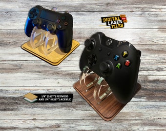 Floating Controller Stand SVG + Ai Laser Cut Files -- INSTANT DOWNLOAD