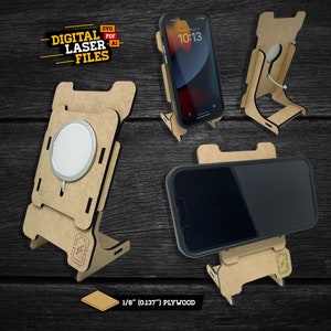 MagShift iPhone Stand SVG + Ai Laser Cut Dateien -- INSTANT DOWNLOAD