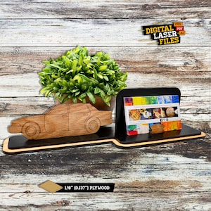 Auto Detailer-Sales Kartenhalter SVG + Ai Laser Cut Dateien -- INSTANT DOWNLOAD