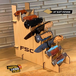 Mes Display Stand SVG + Ai Laser Cut Files -- INSTANT DOWNLOAD