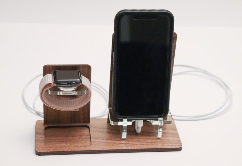 INSTANT DOWNLOAD iPhoneWatch Stand Combo SVG Ai Laser Cut Files