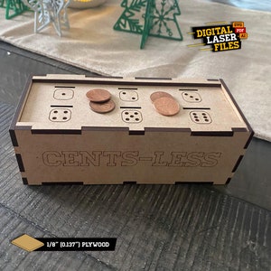 Cents-less the Game (version 2 - Thinner Wood Model) SVG + Ai Laser Cut ...