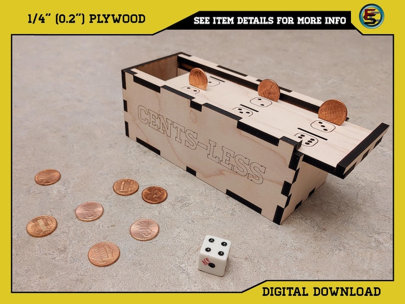 Cents-less the Game SVG Ai Laser Cut Files INSTANT DOWNLOAD image 7