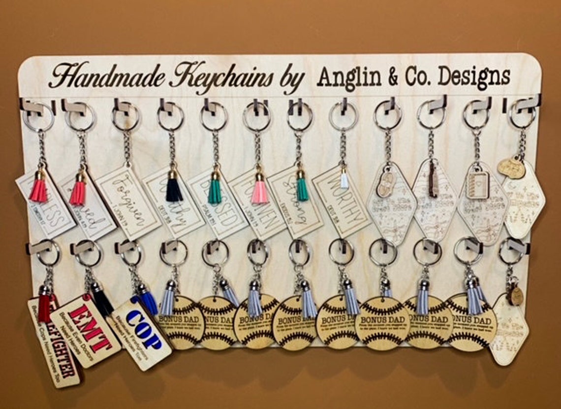 XL Wall Hanging Keychain Display Svg Ai Laser Cut Files Etsy