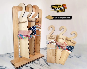 Hairband Hangers SVG + Ai Laser Cut Files - DESCARGA INSTANTE