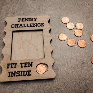 Penny Challenge Puzzle SVG Ai Laser Cut Files INSTANT DOWNLOAD image 5