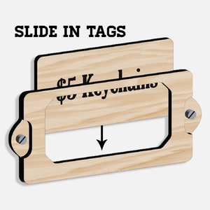 Slide In Price Tags SVG Ai Laser Cut Files INSTANT DOWNLOAD image 3