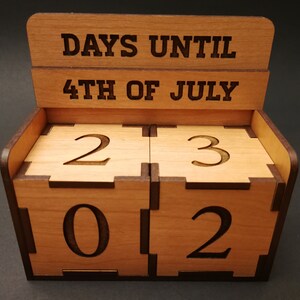 Cube Countdown SVG Ai Laser Cut Files INSTANT DOWNLOAD image 5