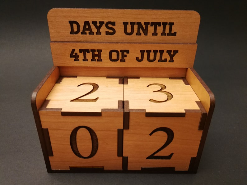 Cube Countdown SVG Ai Laser Cut Files INSTANT DOWNLOAD image 5