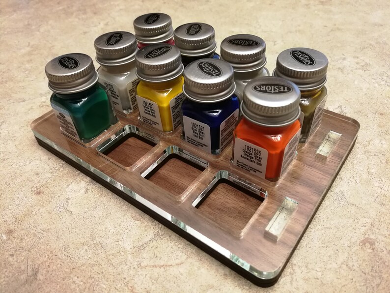 Testors Acrylic Paint Holder SVG Ai Laser Cut Files Etsy