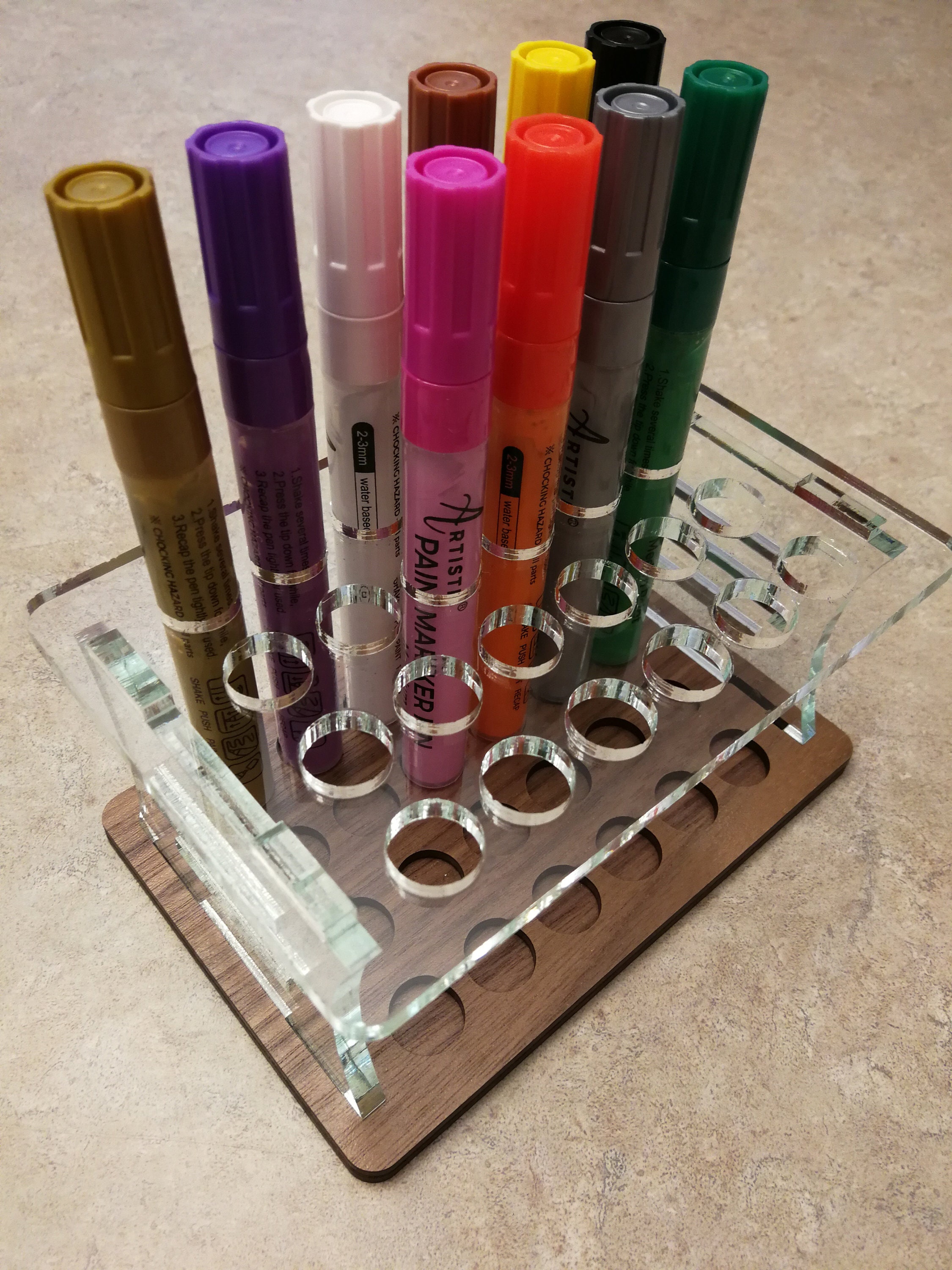 Paint Marker Holder SVG Ai Laser Cut Files INSTANT Etsy Australia